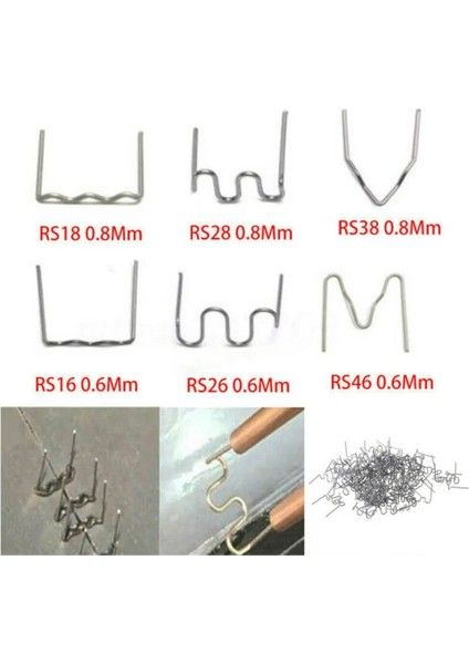 0 6mm Dış Stil Otomotiv Plastik Tamir Kaynak Çivisi Standart Ön Kesim Dalgalı Zımba Tampon Kaporta Onarım Makinesi Kaynak Sıcak Zımba (Yurt Dışından)