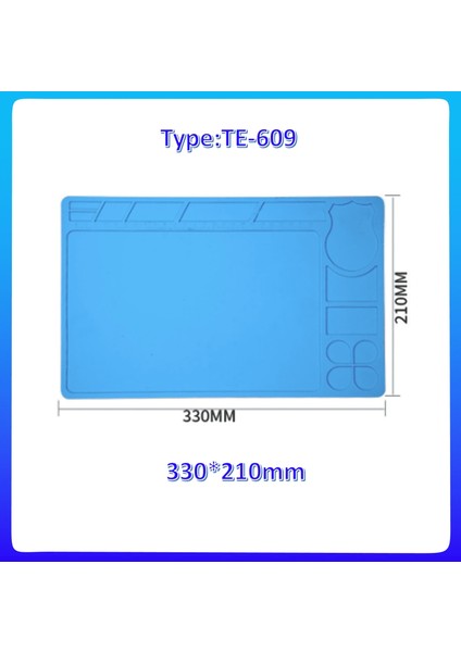 TE609 Stili Mekanık Yalıtım Silikon Tamir Mat Yüksek Isı Direnci Çalışma Pedi Telefon Pcb Için Bga Esd Lehim Kaynak Tamir Mat (Yurt Dışından) fırsatları