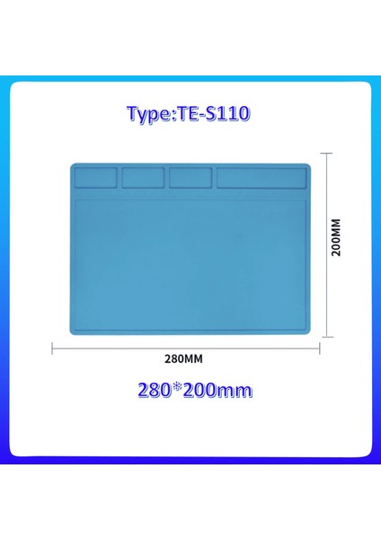 TE609 Stili Mekanık Yalıtım Silikon Tamir Mat Yüksek Isı Direnci Çalışma Pedi Telefon Pcb Için Bga Esd Lehim Kaynak Tamir Mat (Yurt Dışından) indirimleri