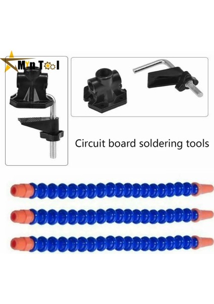 Mavi Stil Masa Kelepçesi Lehimleme Istasyonu 3 Esnek Kol Havya Tutucu Pcb Kaynak Mengene El Kaynak Istasyonu El Onarım Aracı (Yurt Dışından)