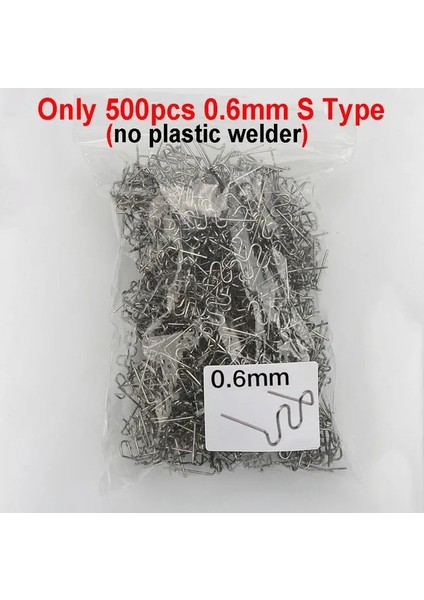 Yalnızca 500X0.6MM S Stili Plastik Kaynakçı Tabancası Sıcak Zımba Kaynak Makinesi Havya Plastik Zımba Pvc Tamir Makinesi Araba Tampon Tamir Araçları (Yurt Dışından)