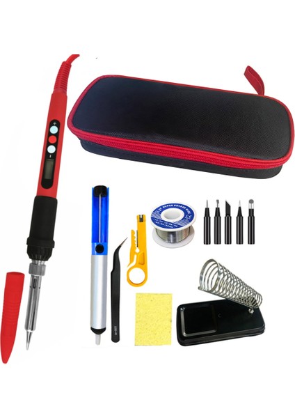 80W 3 Düğmeli Set Stili 80W 110V 80W Dijital Elektrikli Havya Seti Seti Sıcaklık Ayarlanabilir 220V 110V Kaynak Aracı Seramik Isıtıcı Lehimleme Ipuçları Rework (Yurt Dışından)