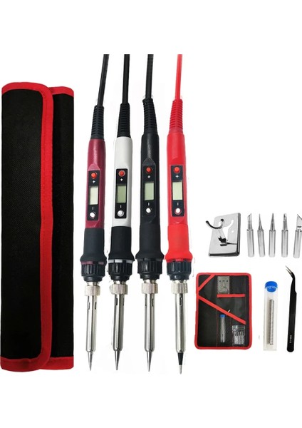 80W 3 Düğmeli Set Stili 80W 110V 80W Dijital Elektrikli Havya Seti Seti Sıcaklık Ayarlanabilir 220V 110V Kaynak Aracı Seramik Isıtıcı Lehimleme Ipuçları Rework (Yurt Dışından) indirimleri