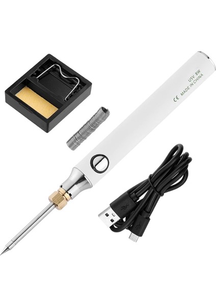 1 Uç Stiliyle Standart Vastar 5V 8W USB Havya Seti Ayarlanabilir Sıcaklık Seramik Çekirdek Isıtma Taşınabilir Ev Kaynak Lehim Tamir Araçları (Yurt Dışından)