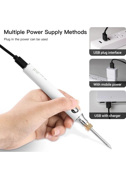 1 Uç Stiliyle Standart Vastar 5V 8W USB Havya Seti Ayarlanabilir Sıcaklık Seramik Çekirdek Isıtma Taşınabilir Ev Kaynak Lehim Tamir Araçları (Yurt Dışından) fırsatları