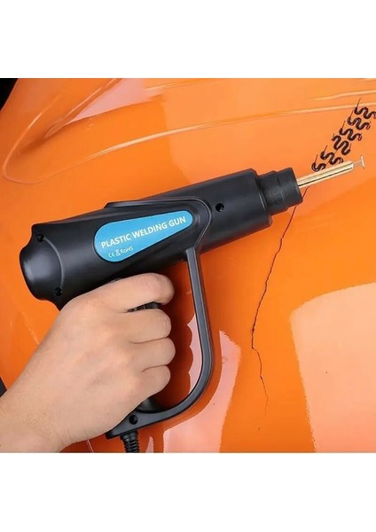 Yalnızca 500X0,8 mm V Stili Sıcak Plastik Kaynakçı 70 W Isı Tabancası Sıcak Zımba Plastik Kaynak Makinesi Tampon Havya Zımba Tampon Tamir Araba Araçları Kiti (Yurt Dışından)