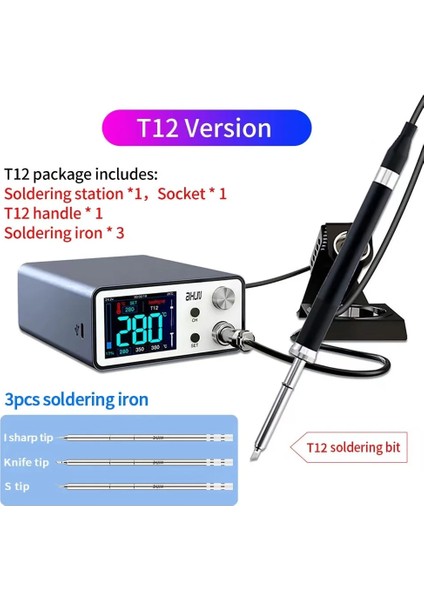 Aıxun T12 Sivri Stil 110V Aixun T3A T3B Akıllı Lehimleme Istasyonu Elektrikli Havya Kolu Kaynak Ipuçları Cep Telefonu Tamir Araçları (Yurt Dışından)