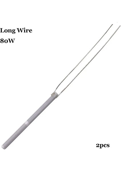 2 ADET-80W Uzun Tel Tarzı Ayarlanabilir Sıcaklık Elektrikli Havya Isıtıcı 220V 80W 60W S Lehim Için Seramik Dahili Isıtma Elemanı (Yurt Dışından)