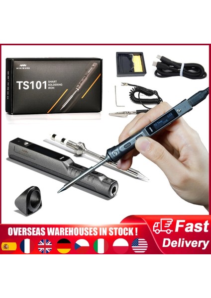 Ts-C4 Lehim Ucu Stili Tmart Elektrikli Havya Yükseltme Mini USB Tip C Havya Ayarlanabilir Dijital Havya Istasyonu TS100 (Yurt Dışından)