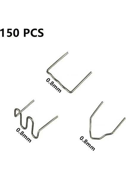 150 Adet 0.8mm Tarzı Plastik Kaynakçı Tabancası Sıcak Zımba Kaynak Makinesi Havya Plastik Zımba Pvc Tamir Makinesi Araba Tampon Tamir Aracı (Yurt Dışından)