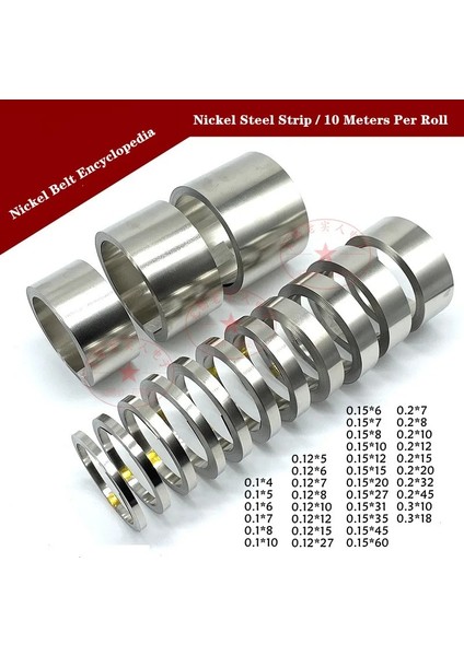 0,12X8MMX10M Stili Nikel Şerit Li-Ion Pil Nikel Sac Plaka Nikel Kaplama Çelik Kemer Konektörü Nokta Kaynak Makinesi Pil Kaynakçı (Yurt Dışından)