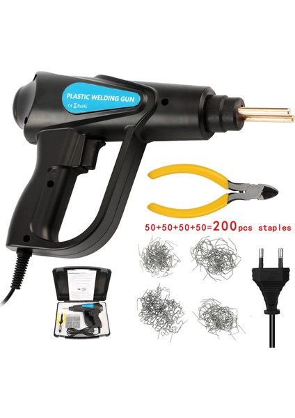 Set3 Tarzı Abd Fişi Sıcak Plastik Kaynakçı 70 W Sıcak Zımba Isı Tabancası Tamir Kaynak Makınesi Plastik Kaynakçılar Araba Tampon Tamir Zımba Kaynak Araçları (Yurt Dışından)