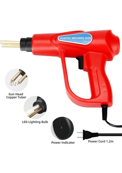 Yalnızca V Nails Silahsız Stil 220V 220 V 70 W Plastik Kaynakçı Makinesi Tampon Tamiri Için El Sıcak Zımba Tabancası Tamir Kiti Kaporta Çamurluk Kaporta Kaynak Sistemi (Yurt Dışından)