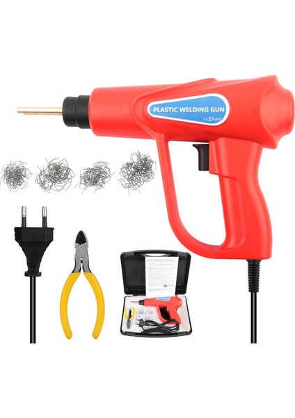 Set2 Kırmızı Tarzı Abd Fişi 70W Sıcak Zımba Plastik Kaynak Makınesi Tamir Kiti Kaynak Tamir Makinesi Kaynakçı Tabancası Tamir Araba Tampon Zımba Kaynak Aracı (Yurt Dışından)