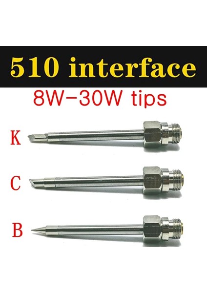 8W-B 2,3 Ohm Tarzı Terface Mini Taşınabilir USB Havya Ucu 5V Pil Havya Ucu Kaynak Rework Aksesuarları (Yurt Dışından)