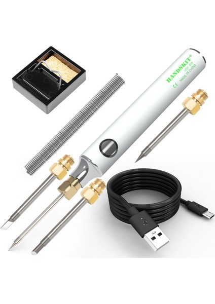 5V-8W Set3 Stili USB Şarj Havya 5 V 8 W Elektrikli Havya Kiti Dijital Kaynak Demir Sıcaklığı Ayarlanabilir Standı ile Teneke Tel (Yurt Dışından)