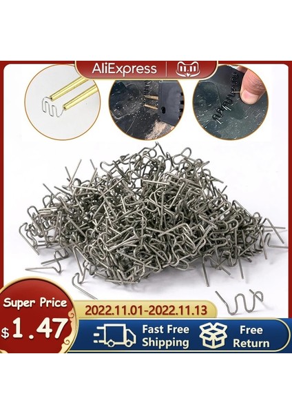 100 Adet 0.6mm E Stili Sıcak Zımba Zımba Plastik Kaynakçı Otomotiv Plastik Tamir Makinesi Kaynak Teli Araba Tampon Tamir Kaynak Makinesi (Yurt Dışından) fırsatları