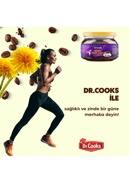 Dr. Cooks Dr.cooks Kolajenli Hindiba Kahvesi 3'lü Detox Diyet Kahve 3 Aylık (180 Kullanım) Net 450 gr