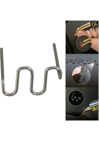 100PCS 02 Tarzı Lastic Kaynakçı Tabancası Sıcak Zımba Kaynak Makinesi Havya Plastik Zımba Tamir Makinesi Araba Tampon Tamir Aracı (Yurt Dışından)