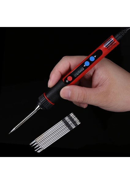 800-2.4D-2P Stili 5 V 10 W Taşınabilir USB Havya LCD Dijital Ayarlanabilir Sıcaklık Havya Tabancası Çanta Kaynak Tamir Onarım Aracı (Yurt Dışından) fiyatları