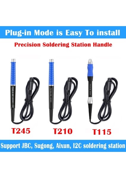 Mingjin Shop 1 I2C C245 030 Stili AIXUNI2CJBCXSOLDERINGJABE Ud Lehimleme Istasyonu Kolu ile Uyumlu Ioldering Demir Ipuçları Kartuşları (Yurt Dışından)