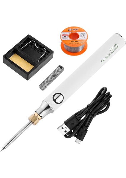 2 Stili Ayarla Vastar 5V 8W USB Havya Seti Ayarlanabilir Sıcaklık Seramik Çekirdek Isıtma Taşınabilir Ev Kaynak Lehim Tamir Araçları (Yurt Dışından)