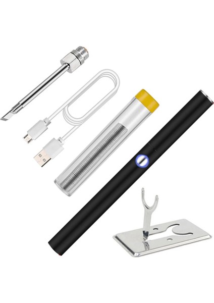 Tip-K Tarzı Mini Elektrikli Havya Kiti El USB Şarj Edilebilir Ev Dıy Kaynak Yardımcı Aracı Setleri Akülü Lehimleme Istasyonu (Yurt Dışından)
