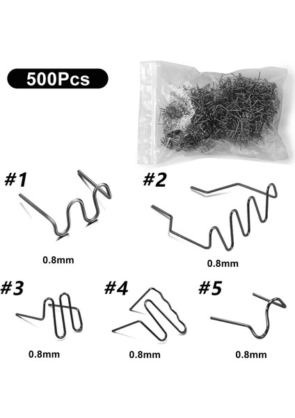No.5 Tarzı 100 Adet Sınıf Plastik Kaynakçı Onarım Büyük Çaplı Kaynak Çivisi Isı Zımba Kaynak Çivisi Tamir Makinesi Için Araba Tampon (Yurt Dışından)