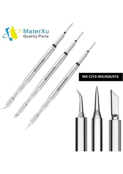 3'lü Set Model Stili Mx C Havya Ipuçları Kafa Kurşunsuz Eğrisi Keskin Bıçak Jbc Orijinal T210 Sugon T36 Kaynak Seti Diy Kitleri (Yurt Dışından)