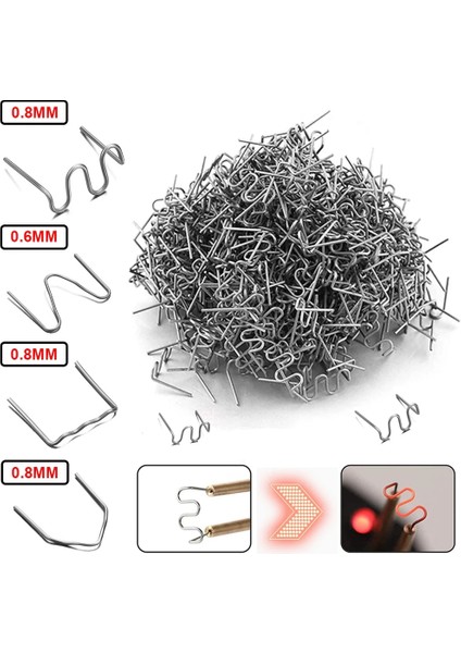 0.8mm Büyük Dalga Stili 1000 Adet Paslanmaz Çelik Sıcak Zımba Zımba Adanmış Otomotiv Plastik Tamir Makinesi Plastik Kaynak Makinesi Tampon Lehimleme (Yurt Dışından) fırsatları