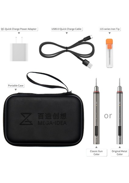 115-I Stili Qianli Mega-Idea 20W USB Havya Hızlı Isıtma Elektrikli Lehimleme Kaynak Rework Statioeries Demir Ipuçları (Yurt Dışından) fiyatları