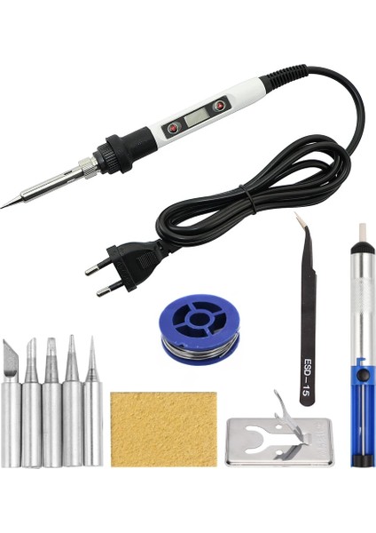 Siyah Set-2 Stili 220V Ab Fişi LCD Dijital Ekran 80W Havya Ayarlanabilir Sıcaklık Elektrikli Havya Kaynak Rework Istasyonu Tamir Araçları Kiti Seti (Yurt Dışından) fırsatları