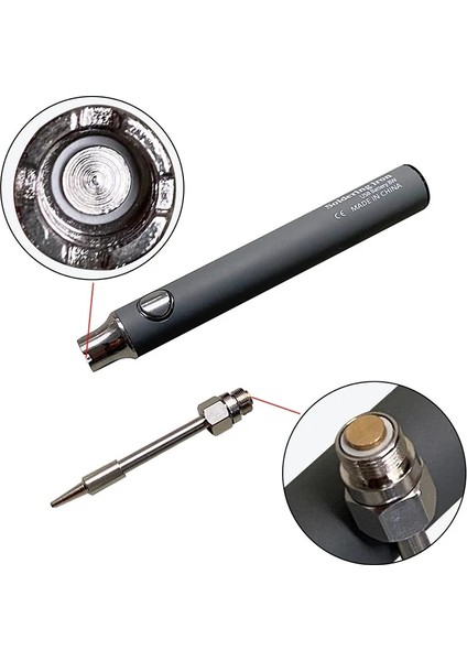 Siyah Stil 8 Saat 5V 8W Akülü Havya Elektrikli USB Şarjlı Havya Seti Seti Lehimleme Kablosuz Şarj Havya (Yurt Dışından) modelleri