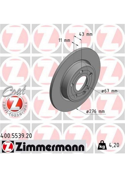 Fren Diski Arka Mercedes W177 W247 C118 313105