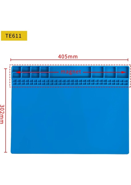 NO.611 Tarzı Esd Isı Yalıtım Çalışma Matı Isıya Dayanıklı Bga Lehimleme Istasyonu Tamir Yalıtım Pedi Izolatör Pedi Bakım Platformu (Yurt Dışından)