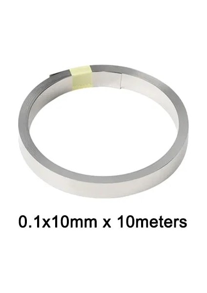0,1X10MM x 10M Stili 1 Rulo Li-Ion Pil Nikel Sac Plaka Nikel Kaplama Çelik Kemer Şerit Konektörü Nokta Kaynak Makinesi Pil Kaynakları (Yurt Dışından)
