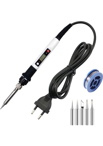 Set-7 Stili 110V Abd Fişi 80W Elektrikli Havya Seti Seti Dijital Sıcaklık Ayarlanabilir Kaynak Aracı Lehim Teneke Demir Ipuçları ile Tamir Araçları (Yurt Dışından)