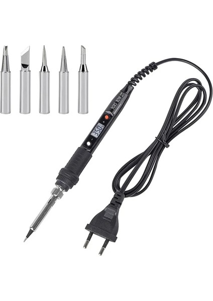 Koyu Mavi Tarzı 80W Qhtıtec LCD Havya Plastik Kabuk Için Hızlı Isıtma Ayarlanabilir Sıcaklık Kurşunsuz Ahşap Yanık Kabartma Lehim Kalem Seti (Yurt Dışından)