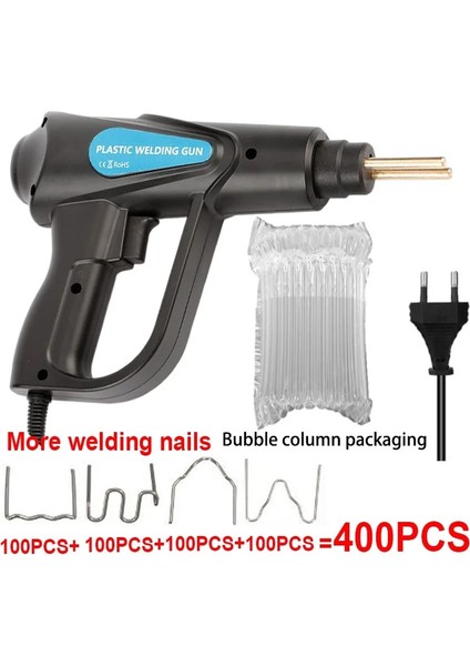 Eu Plug 200 Zımba Stili 220V Sıcak Plastik Kaynakçı 70 W Isı Tabancası Sıcak Zımba Plastik Kaynak Makinesi Tampon Havya Zımba Tampon Tamir Araba Araçları Kiti (Yurt Dışından)