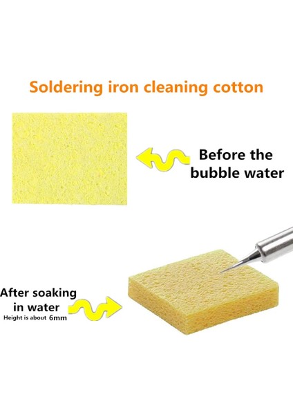 60MMX60MM Stili Isıya Dayanıklı Kalın Havya Temizleme Yedek Yüksek Sıcaklığa Dayanıklı Süngerler Kaynak Aksesuarları Temizleme Pamuğu Clea (Yurt Dışından) fırsatları