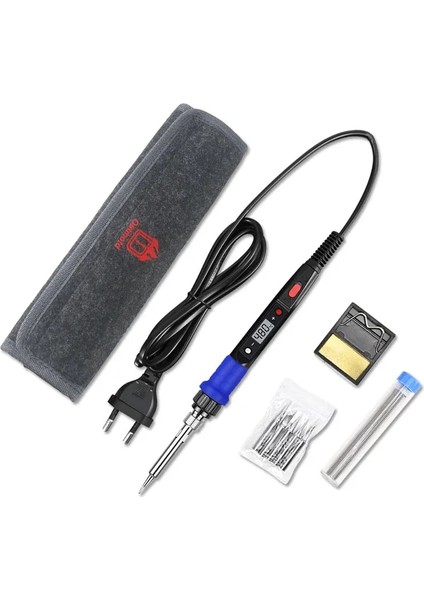 Siyah Set2 Tarzı 80W 220V Outmotd 80W Elektrikli Havya Seti LCD Dijital Ekran Ayarlanabilir Sıcaklık Kaynak Araçları (Yurt Dışından)