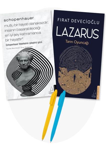 Schopenhauer: Mutlu Bir Hayat Olanaksızdır - Lazarus Tanrı Oyuncağı - 2 Kitap