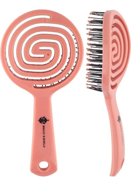 Acarlarticaret Pembe Pro Üç Boyutlu Oval Saç Fırçası