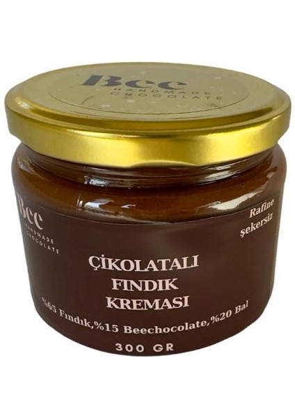 Rafine Şekersiz El Yapımı Ballı Çikolatalı Fındık Kreması 300 gr modelleri