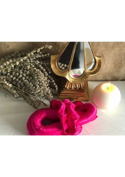 Fashionsbutik Fuşya Pembe Isısız Saç Şekillendirici Saç Sosisi Ipek Saten Toka Seti fiyatları