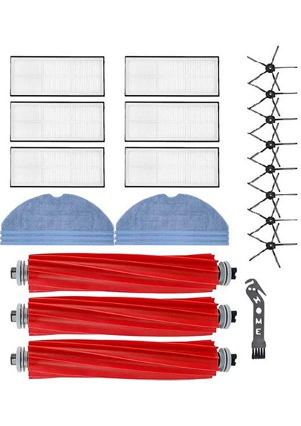 24 Adet Ana Fırça Yan Fırça Hepa Filtre Paspas Bezi Xiaomi Roborock S7 T7S T7S Artı Elektrikli Süpürge Yedek Parçaları (Yurt Dışından)