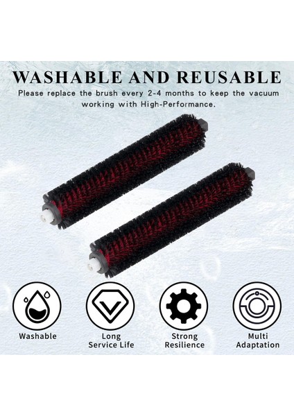 Roborock S7 Maxv Ultra ve S8 Pro Için Ultra Yüksek Hızlı Temizleme Fırçası Paspas Yıkama ve Kendi Kendini Temizleme Için Yıkanabilir (Yurt Dışından) modelleri