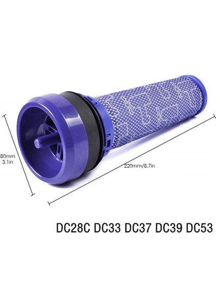 Dyson DC28C DC33C DC37 DC39C DC53 Elektrikli Süpürge Aksesuarları Için Uyumlu Yedek Parçalar Hepa Filtre (Yurt Dışından)