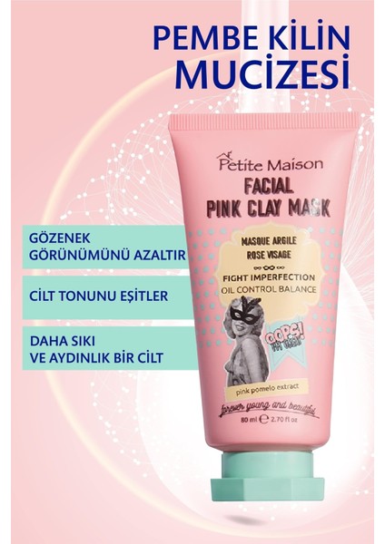 Pembe Kil Maskesi 80 ml