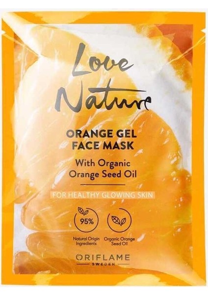 Love Nature Organik Portakal Çekirdeği Yağı Içeren Jel Yüz Maskesi